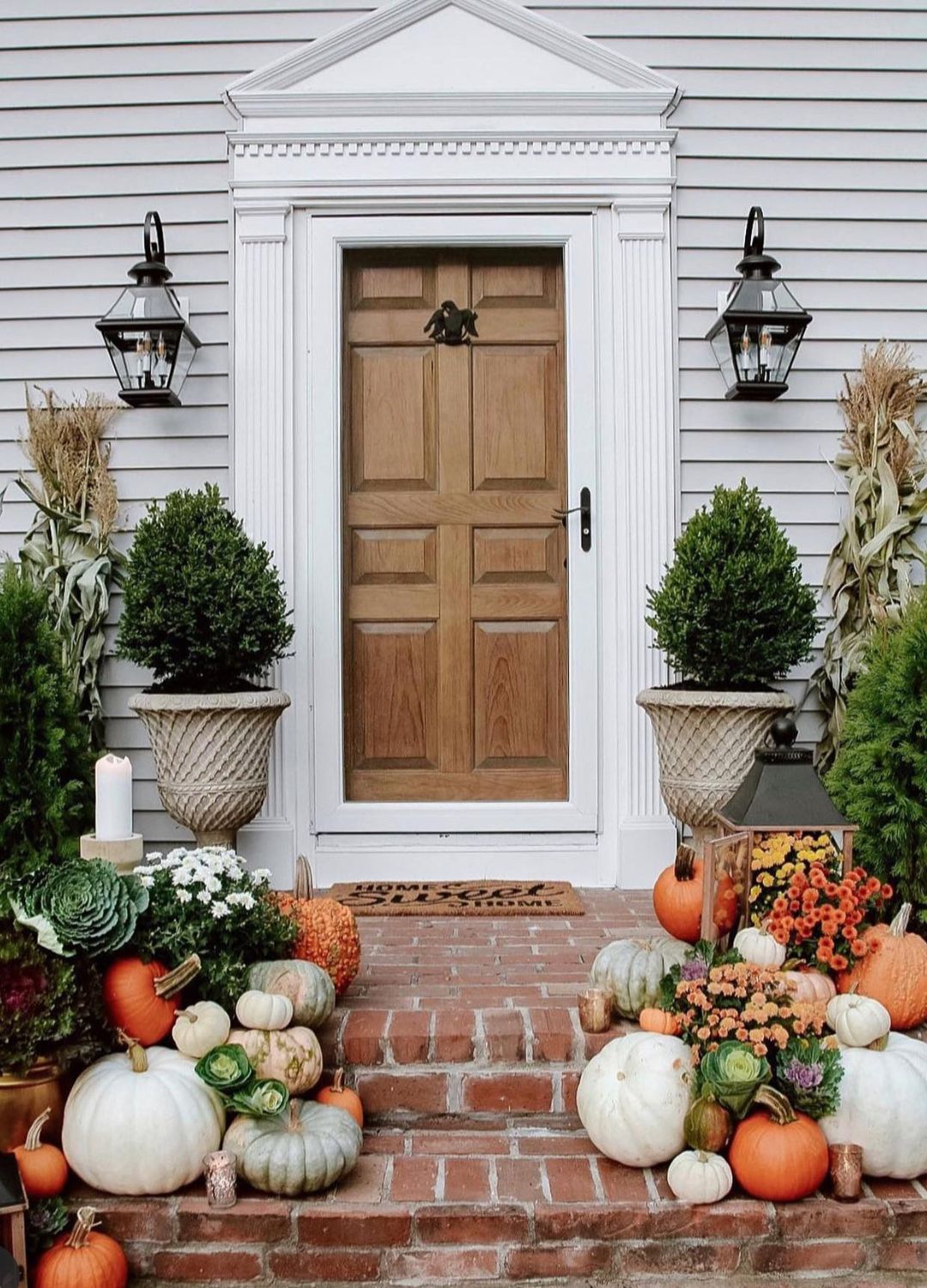 ý tưởng trang trí hiên nhà mùa thu