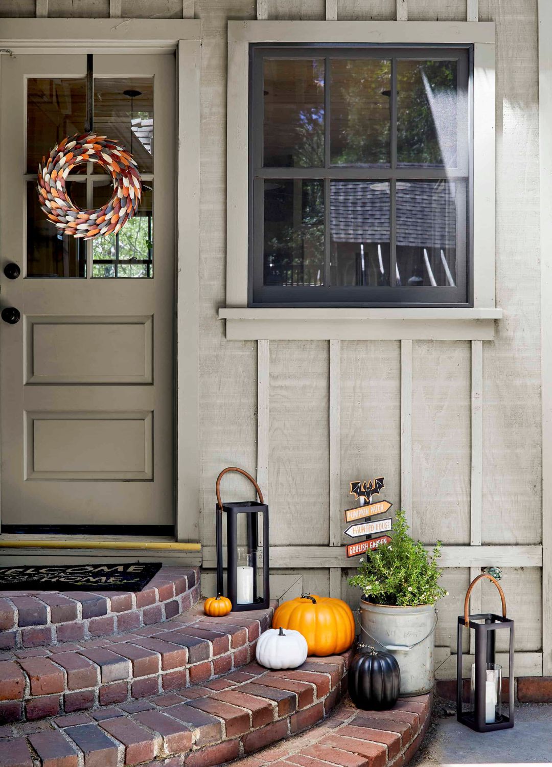 ý tưởng trang trí hiên nhà mùa thu