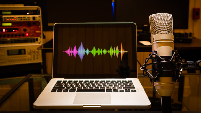 Dạng sóng số trong phần mềm ghi âm