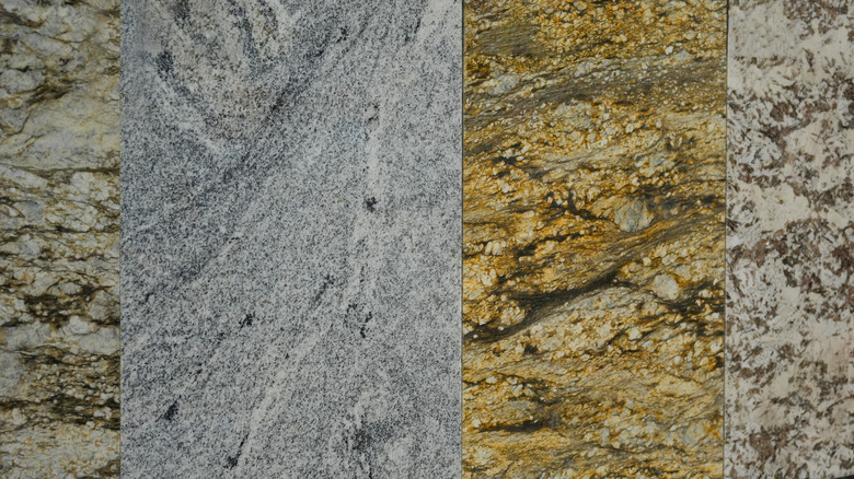 cận cảnh mẫu đá granite