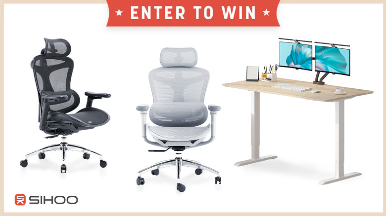 Ghế Sihoo và Giveaway Bàn đứng