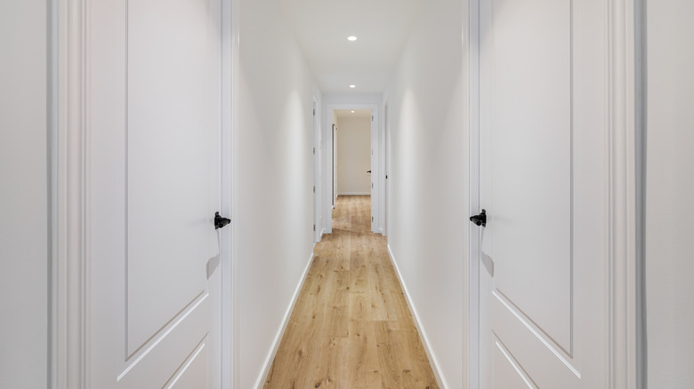 Một hành lang dân cư dài và hẹp