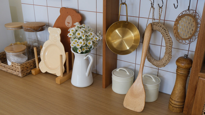 Nhà bếp mang phong cách retro đáng yêu